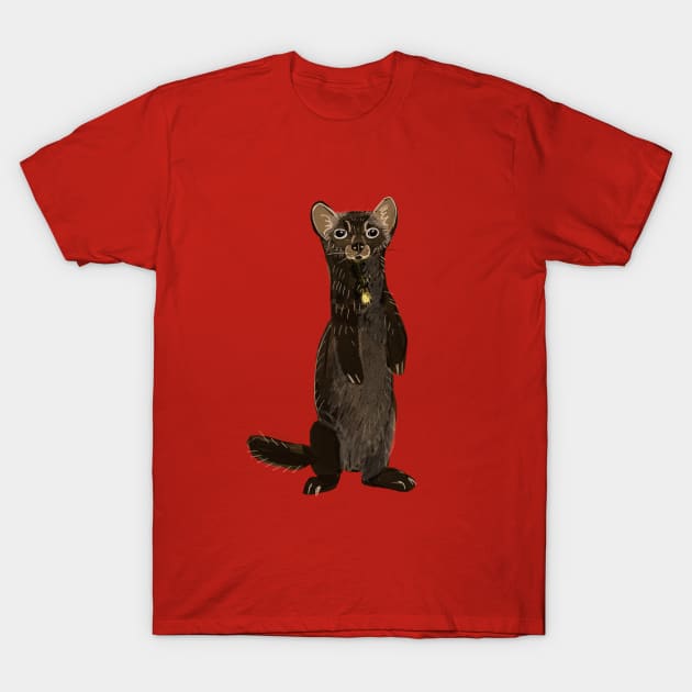 Sable Marten in Red T-Shirt by belettelepink